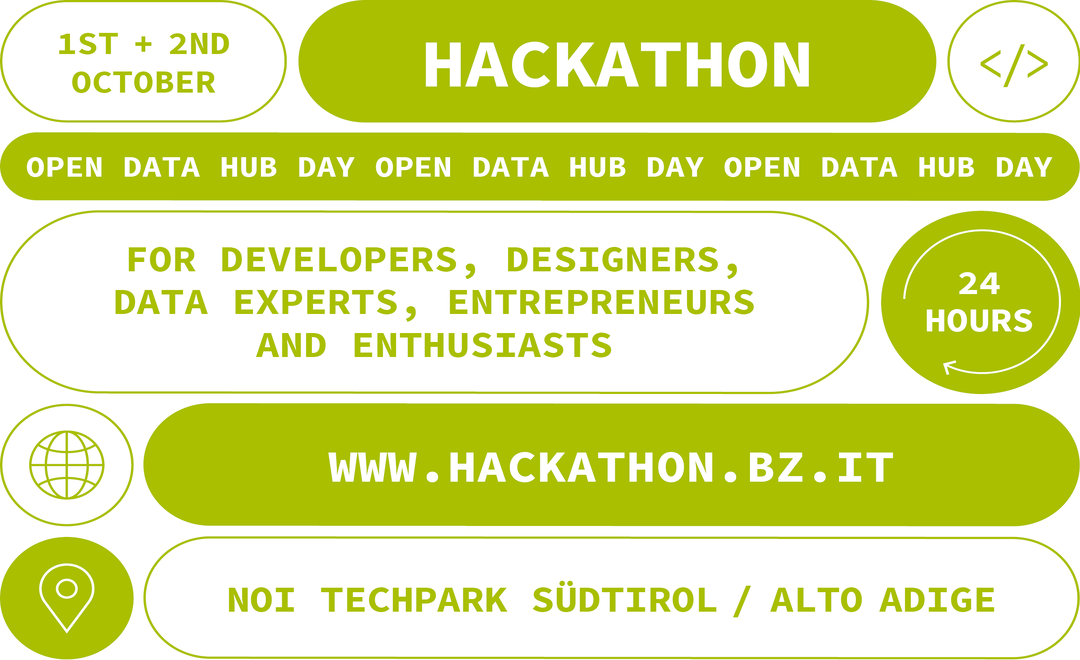 1 – 2 ottobre, Hackathon Open Data Hub Edition